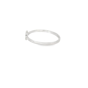 Cubic Zirconia Apple Sterling Silver Ring