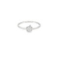 Cubic Zirconia Apple Sterling Silver Ring