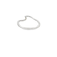 Load image into Gallery viewer, Cubic Zirconia Wave Sterling Silver Ring