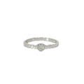Sterling Silver ring with Cubic Zirconia heart ring