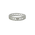 Sterling Silver ring with cubic zirconia (Hearts)