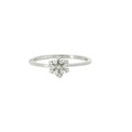Sterling silver ring with cubic zirconia (Snowflake)