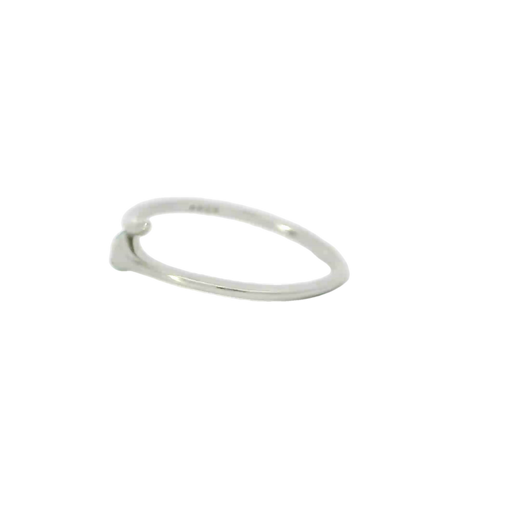 Sterling silver ring with cubic zirconia (Snake)