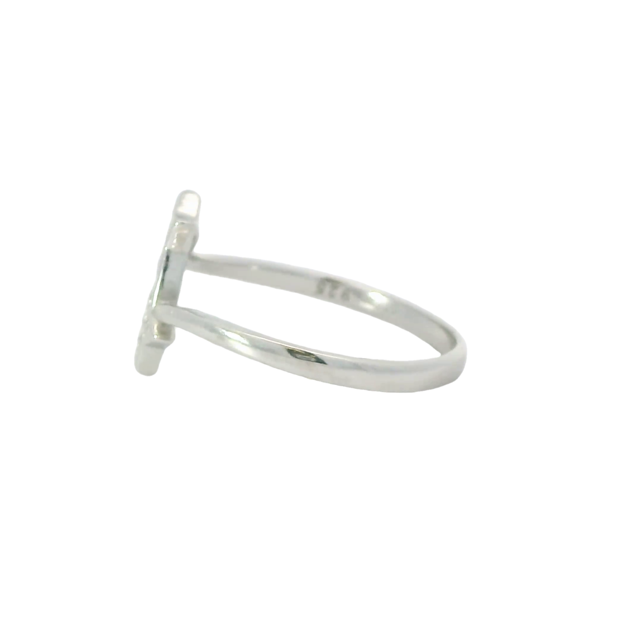 Sterling silver ring with cubic zirconia (Stars)