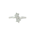 Sterling silver ring with cubic zirconia (Stars)