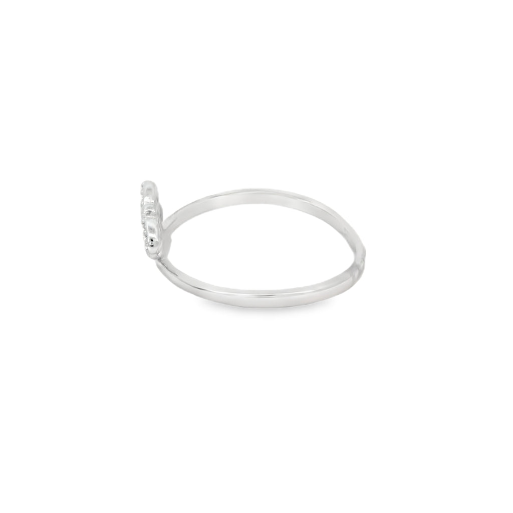 Dragonfly Cubic Zirconia Sterling Silver Ring