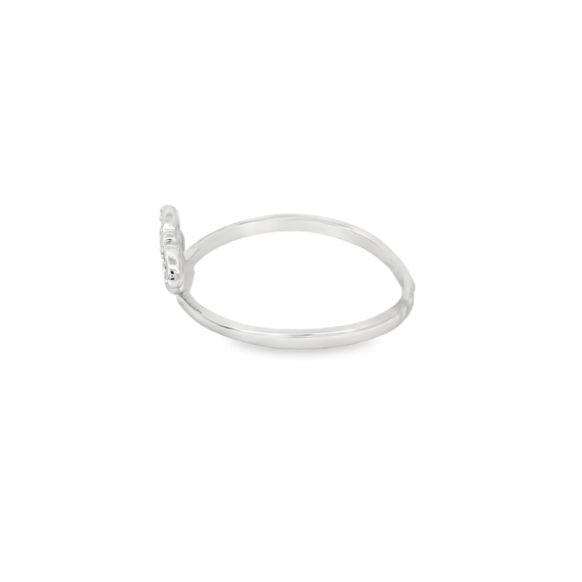 Dragonfly Cubic Zirconia Sterling Silver Ring