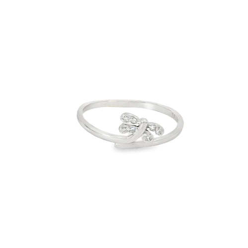 01049018055 Dragonfly Cubic Zirconia Sterling Silver Ring