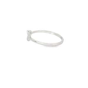 Bee Cubic Zirconia Sterling Silver Ring