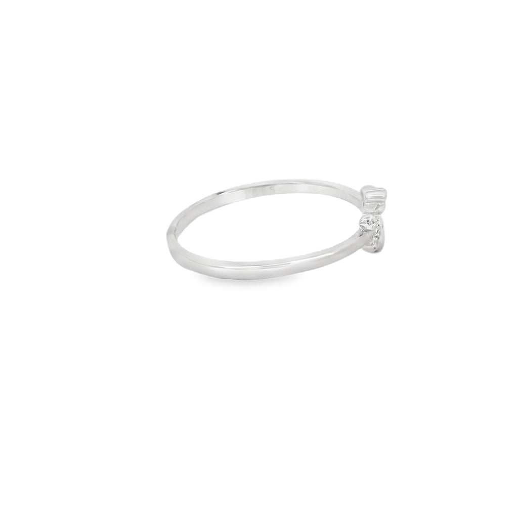 Bee Cubic Zirconia Sterling Silver Ring