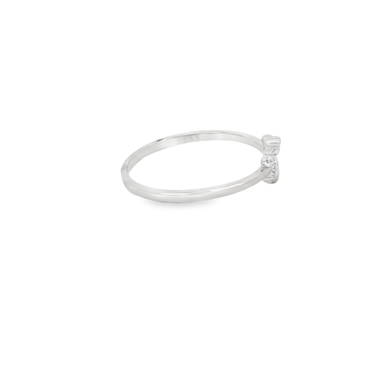 Bee Cubic Zirconia Sterling Silver Ring