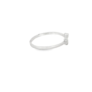 Bee Cubic Zirconia Sterling Silver Ring