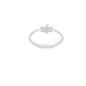 Bee Cubic Zirconia Sterling Silver Ring