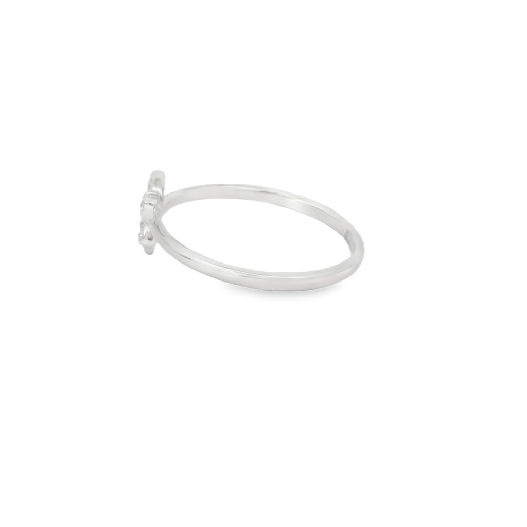Dragonfly Cubic Zirconia Sterling Silver Ring