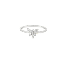 Load image into Gallery viewer, Dragonfly Cubic Zirconia Sterling Silver Ring