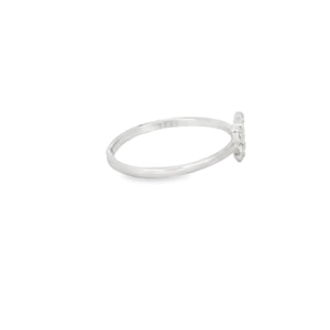 Dragonfly Cubic Zirconia Sterling Silver Ring