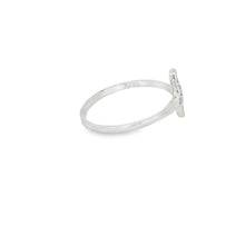 Load image into Gallery viewer, Whale Tail Cubic Zirconia Sterling Silver Ring