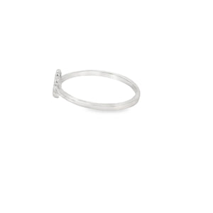 Cubic Zirconia Dog Paw Sterling Silver Ring