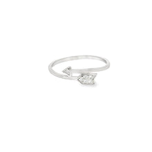 Load image into Gallery viewer, Cubic Zirconia Arrow Sterling Silver Ring