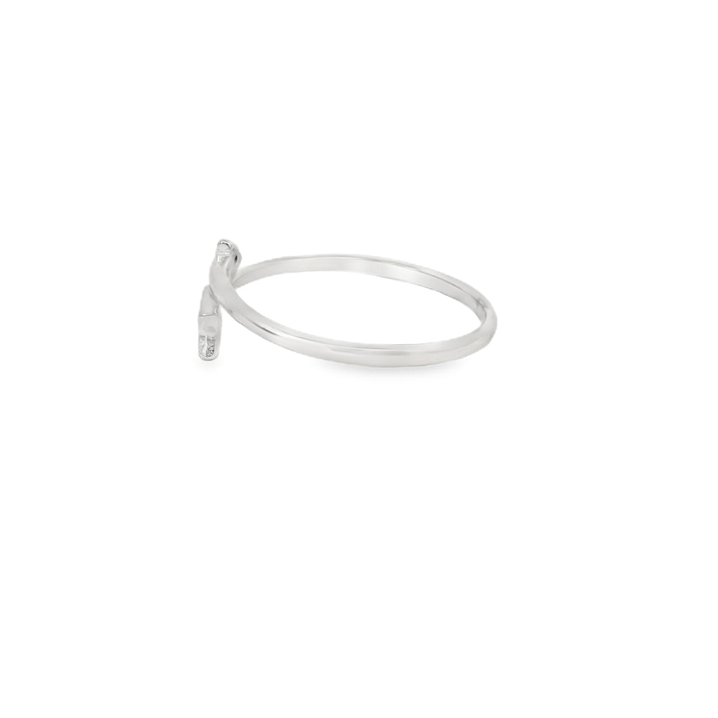 Cubic Zirconia Arrow Sterling Silver Ring