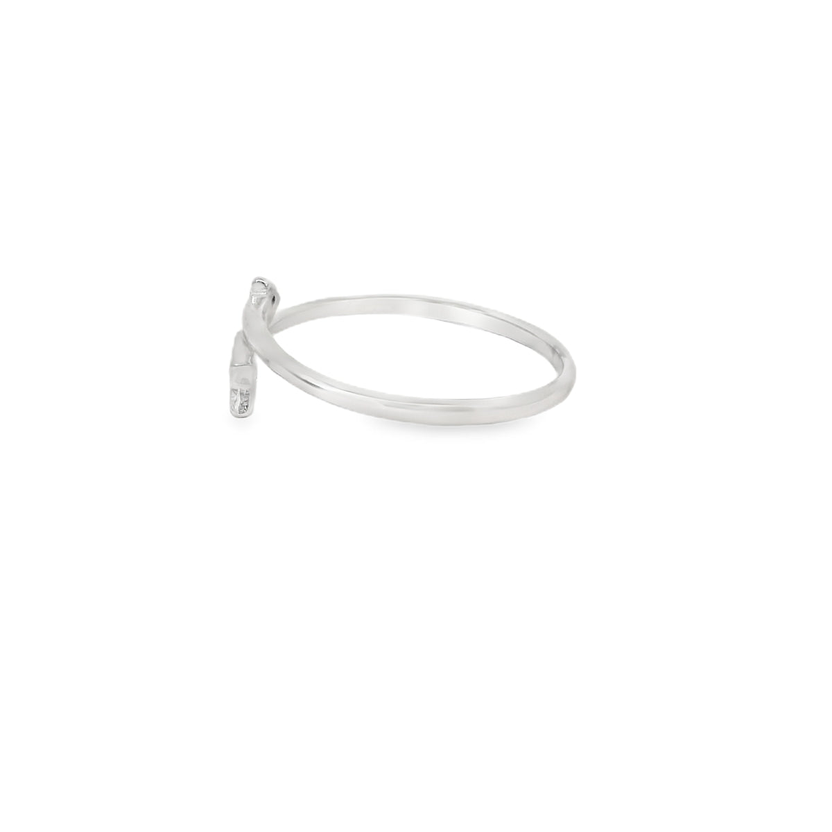 Cubic Zirconia Arrow Sterling Silver Ring