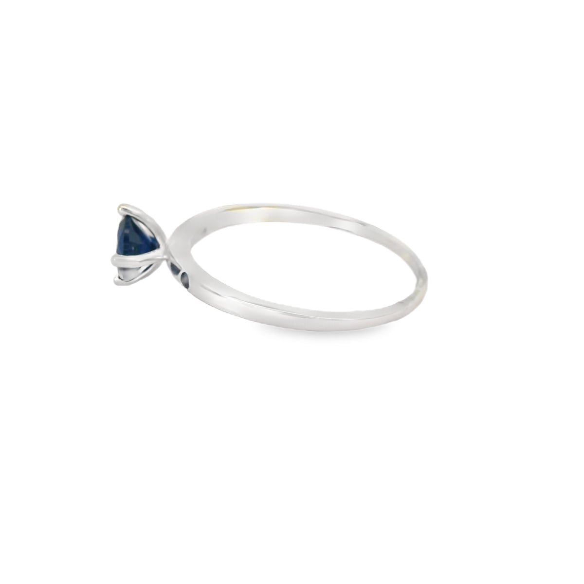Sapphire Cubic Zirconia Sterling Silver Ring