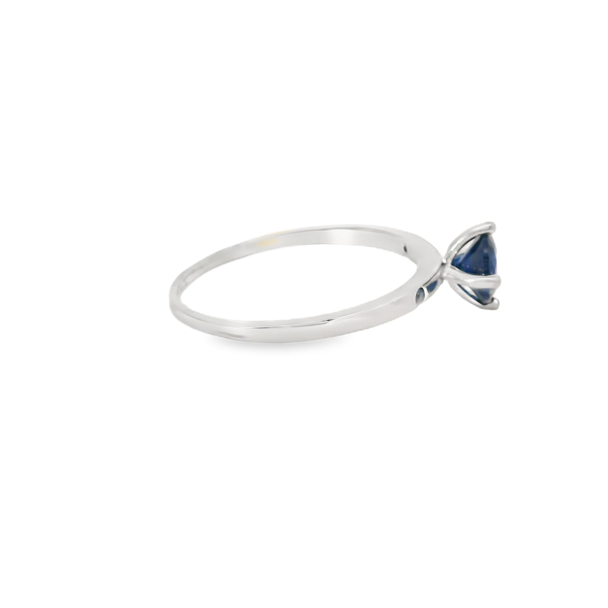 Sapphire Cubic Zirconia Sterling Silver Ring