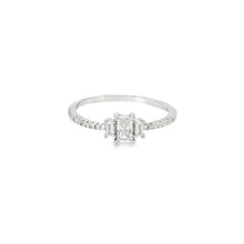 Load image into Gallery viewer, Cubic Zirconia Geometric Sterling Silver Ring