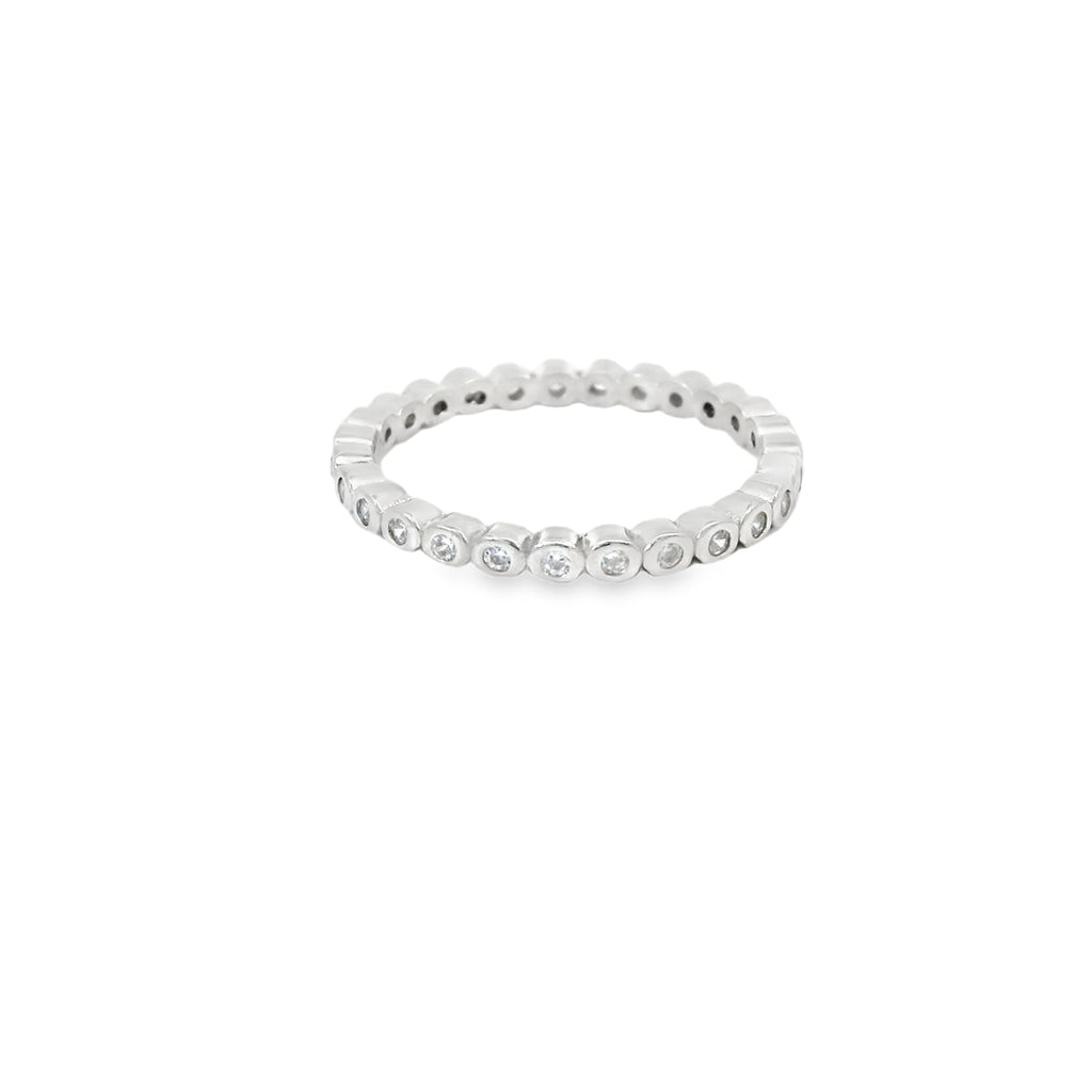 Cubic Zirconia Sterling Silver Ring
