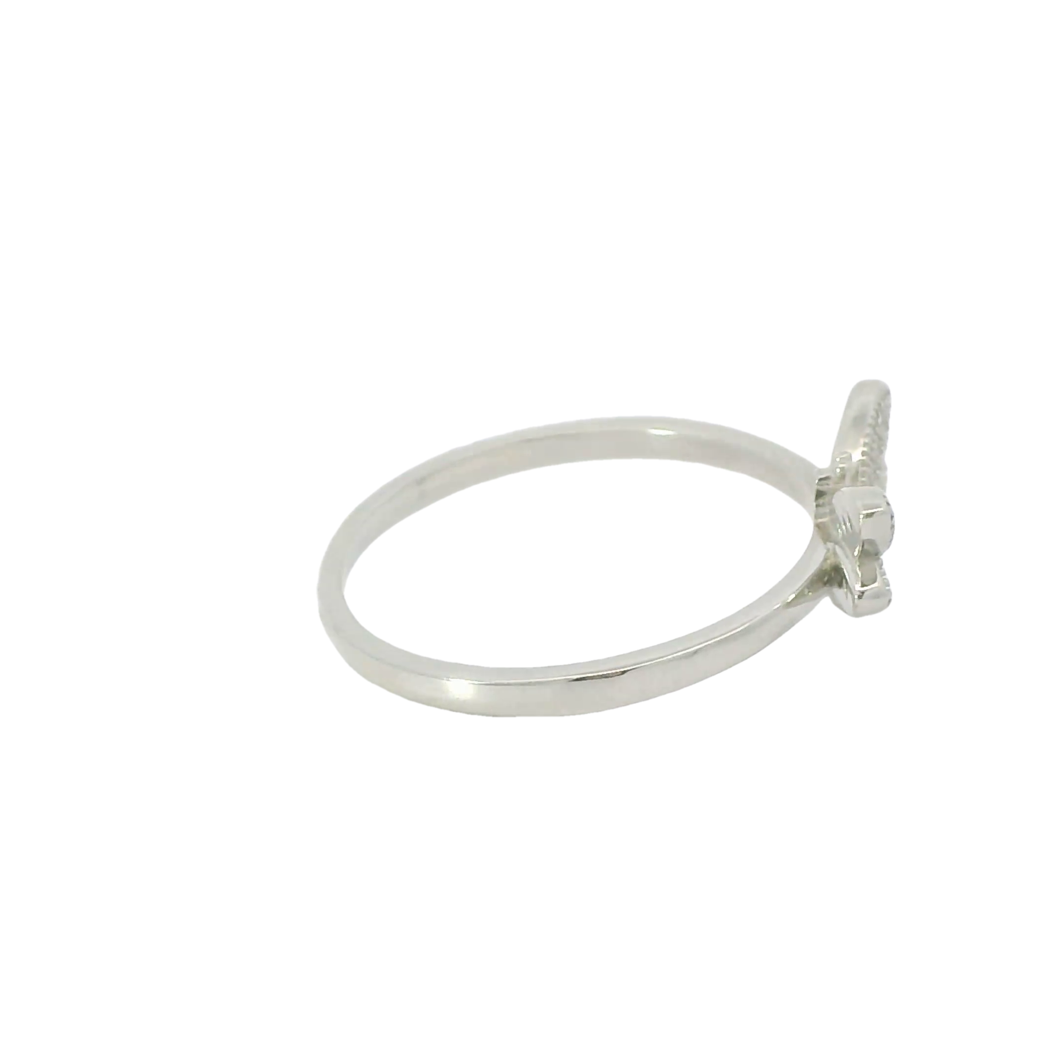 Sterling silver ring with cubic zirconia (Dragonfly)