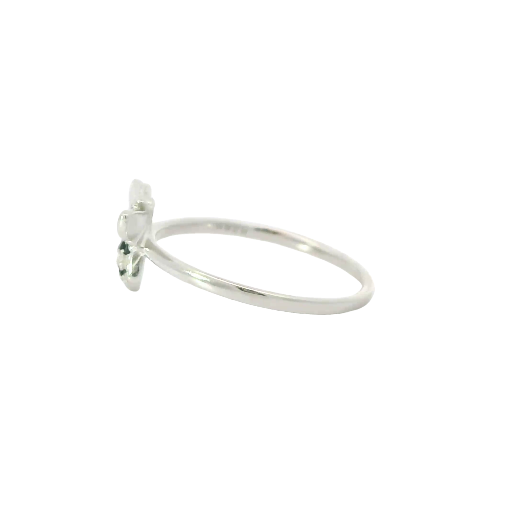 Sterling silver ring with cubic zirconia (Bee)