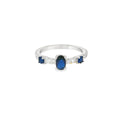 0104902008 Sapphire Cubic Zirconia Ring