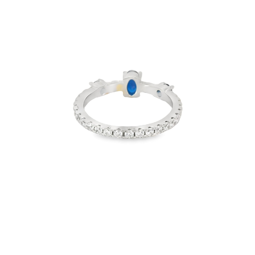 0104902008 Sapphire Cubic Zirconia Ring