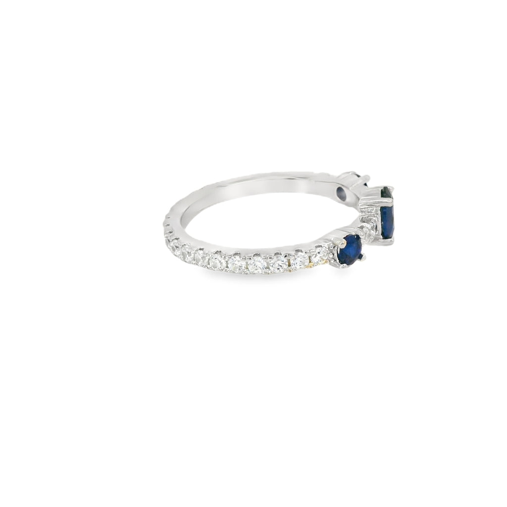 0104902008 Sapphire Cubic Zirconia Ring