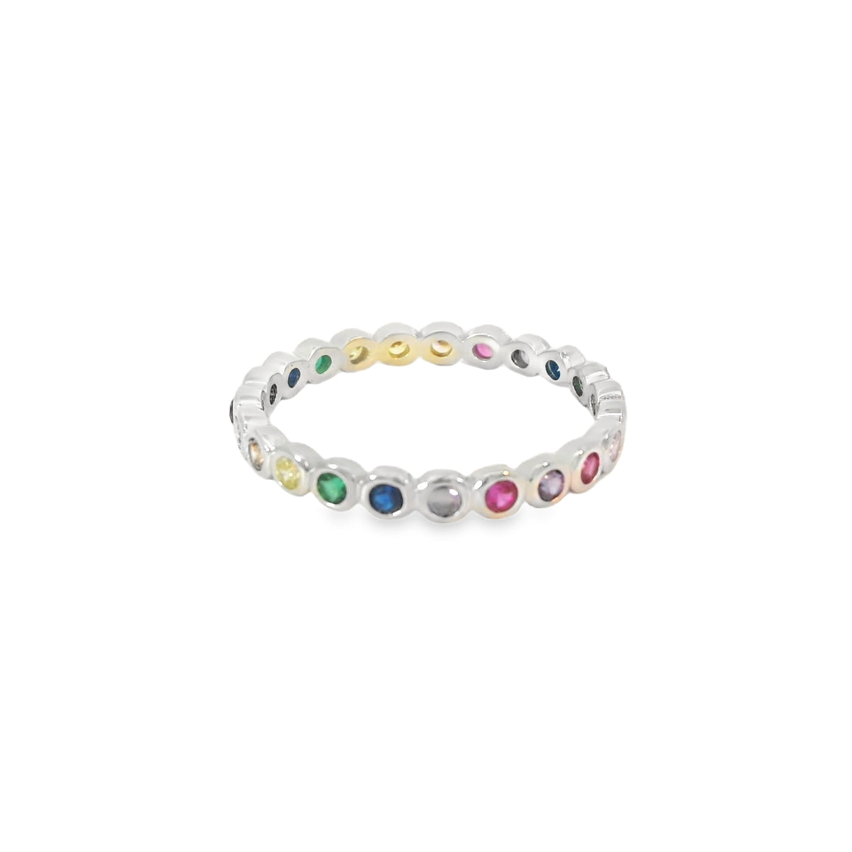 Multi-Color Cubic Zirconia Ring