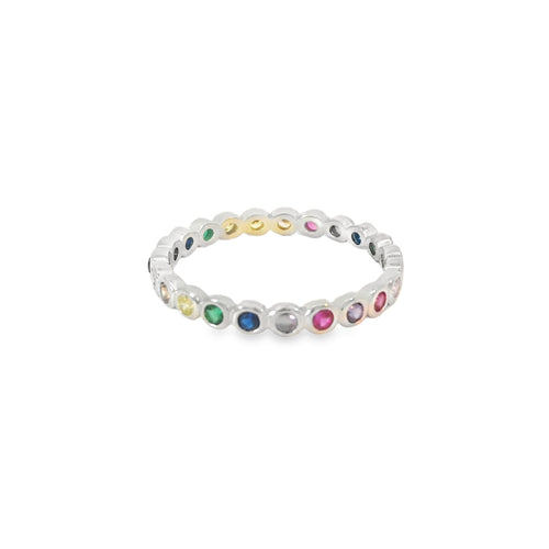 Multi-Color Cubic Zirconia Ring
