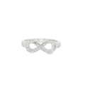 Sterling Silver Cubic Zirconia Infinity Ring
