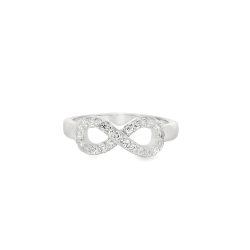 Sterling Silver Cubic Zirconia Infinity Ring