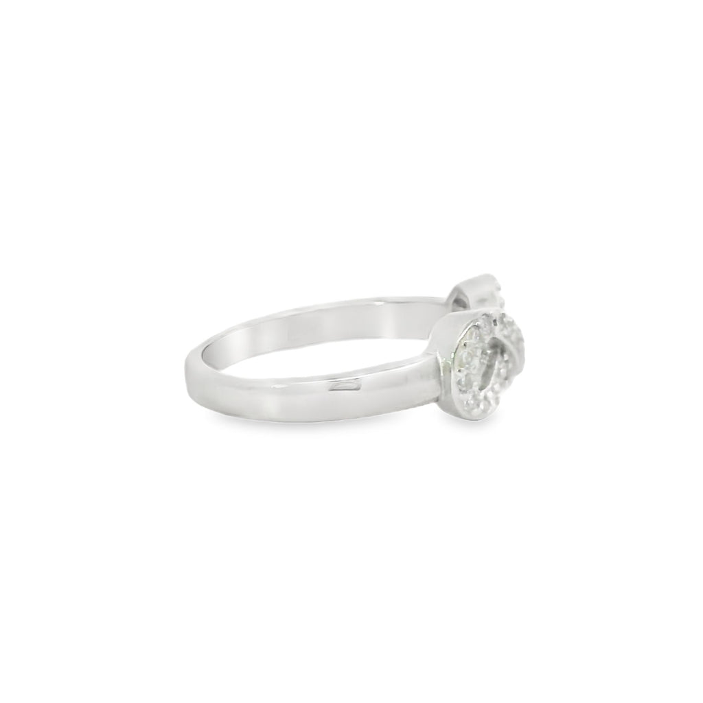 Sterling Silver Cubic Zirconia Infinity Ring