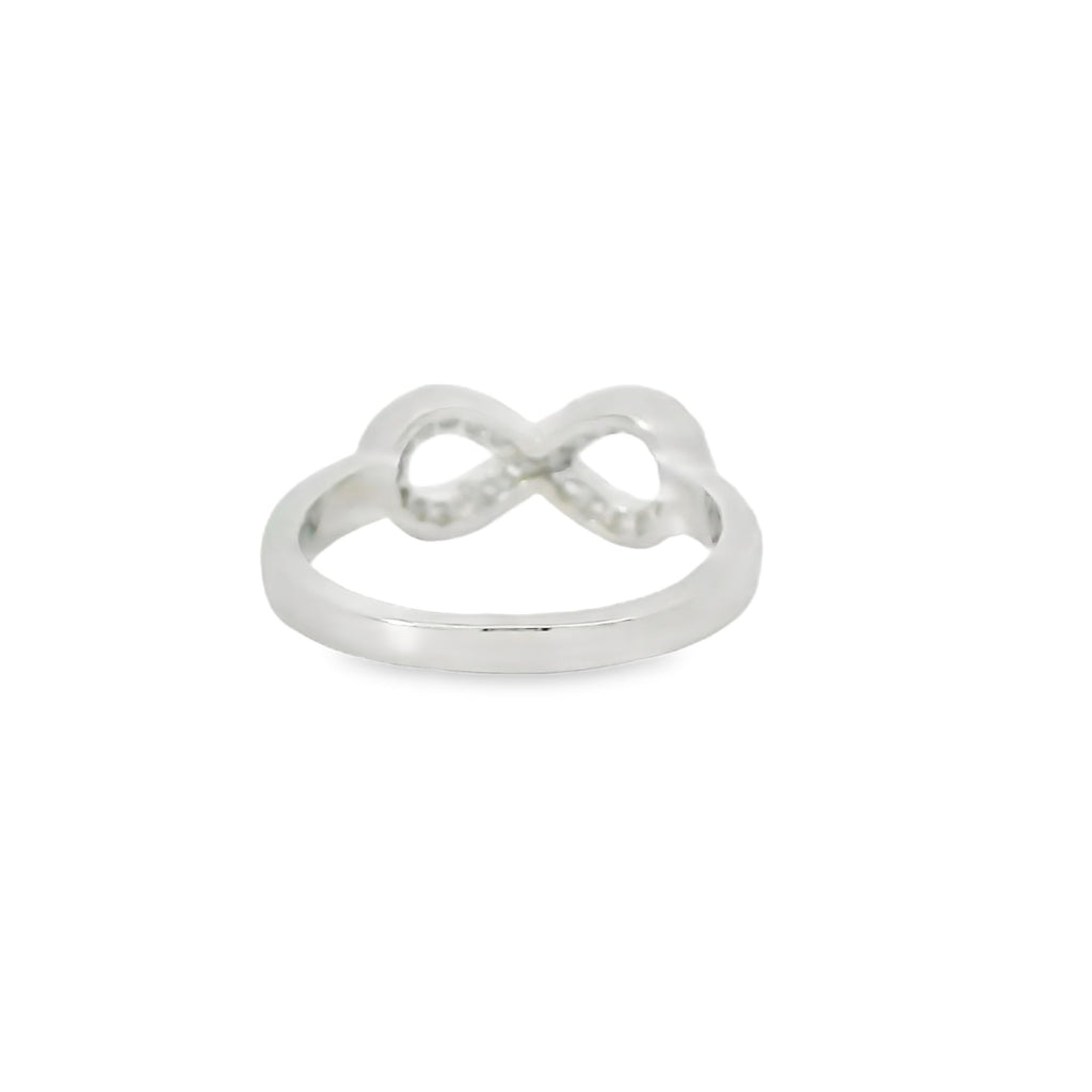 Sterling Silver Cubic Zirconia Infinity Ring