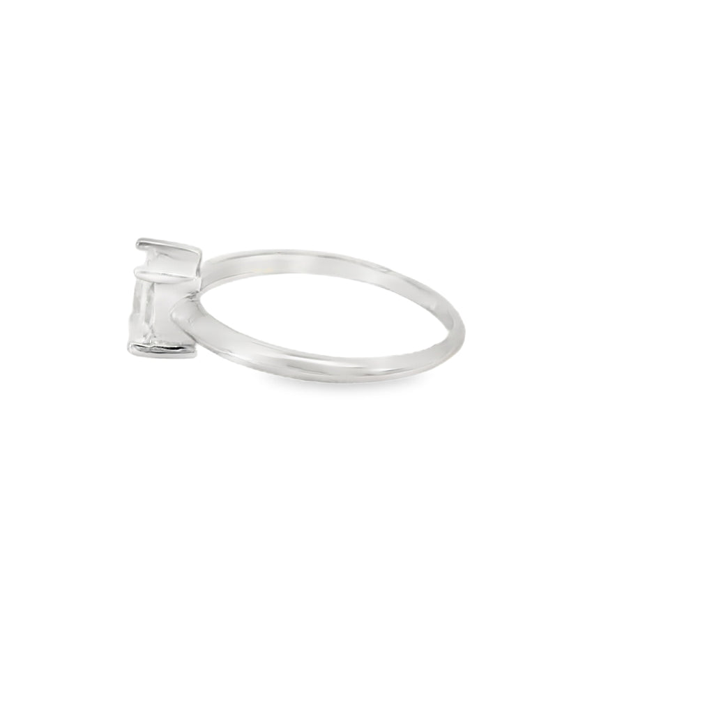 Princess Cut Cubic Zirconia Sterling Silver Ring