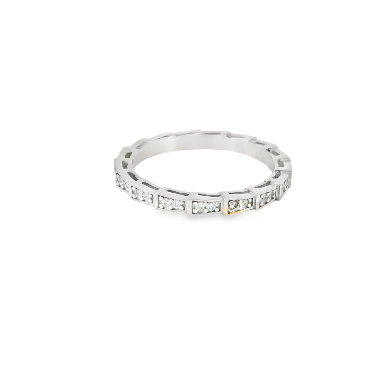 Cubic Zirconia Sterling Silver Band ring