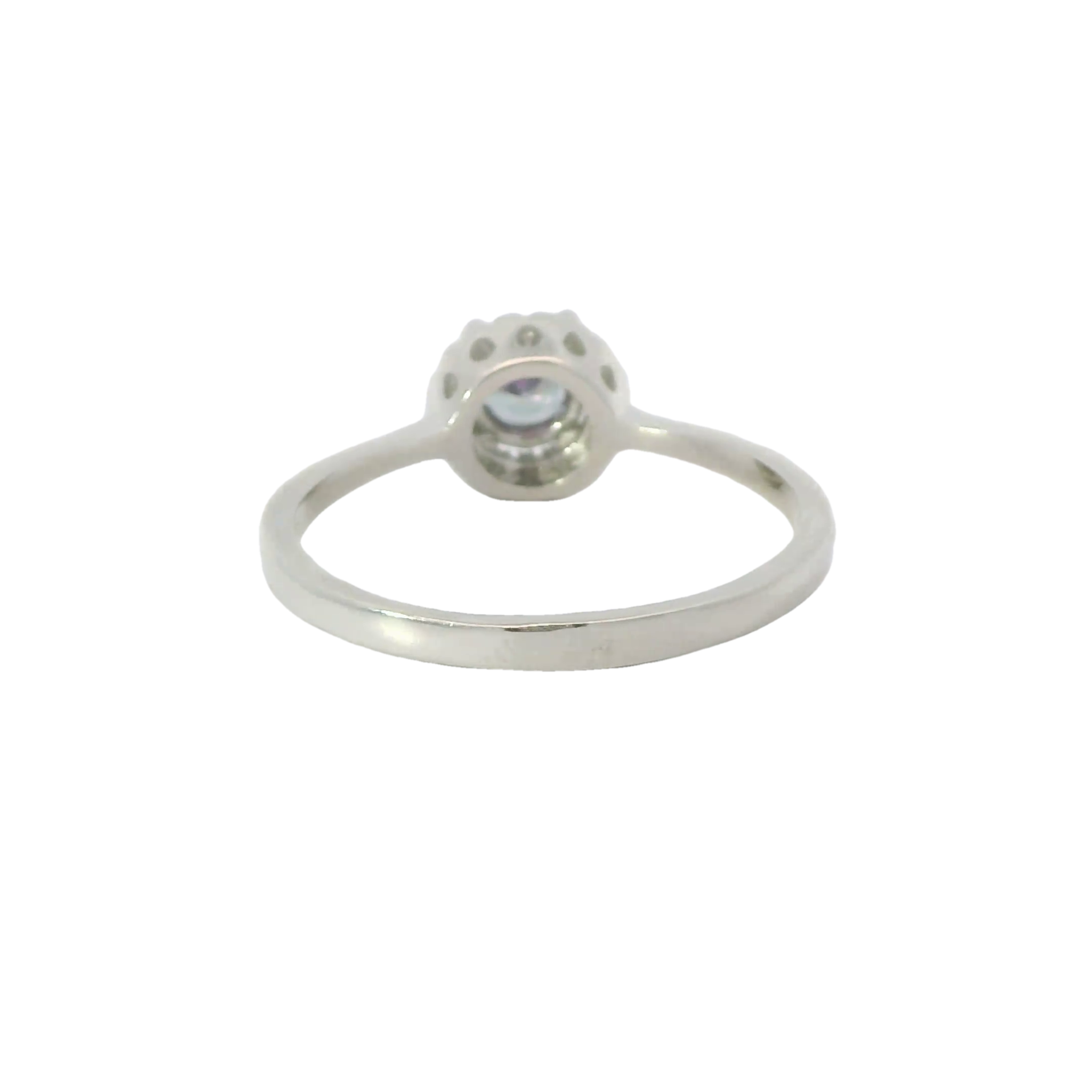 MYSTIC TOPAZ CUBIC ZIRCONIA STERLING SILVER RING (Round)