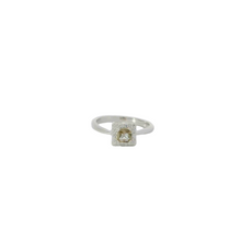 Load image into Gallery viewer, ZULTANITE RING, CUBIC ZIRCONIA STERLING SILVER, THE COLOR OF THE STONE CHANGES WITH DIFFERENT LIGHTING (PRINCESS SHAPE)