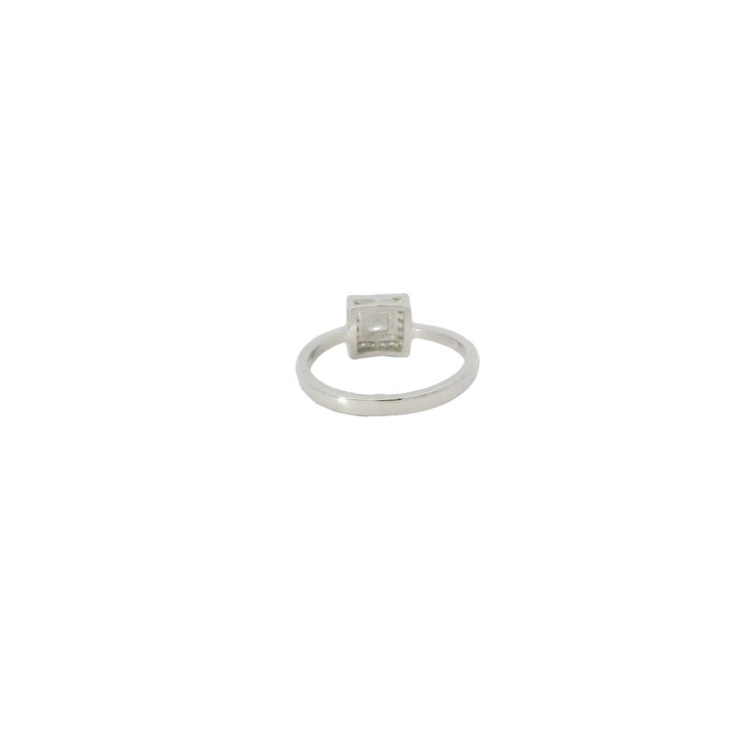 Zultanite Cubic Zirconia Sterling Silver Ring (Princess)