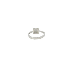 Load image into Gallery viewer, ZULTANITE RING, CUBIC ZIRCONIA STERLING SILVER, THE COLOR OF THE STONE CHANGES WITH DIFFERENT LIGHTING (PRINCESS SHAPE)