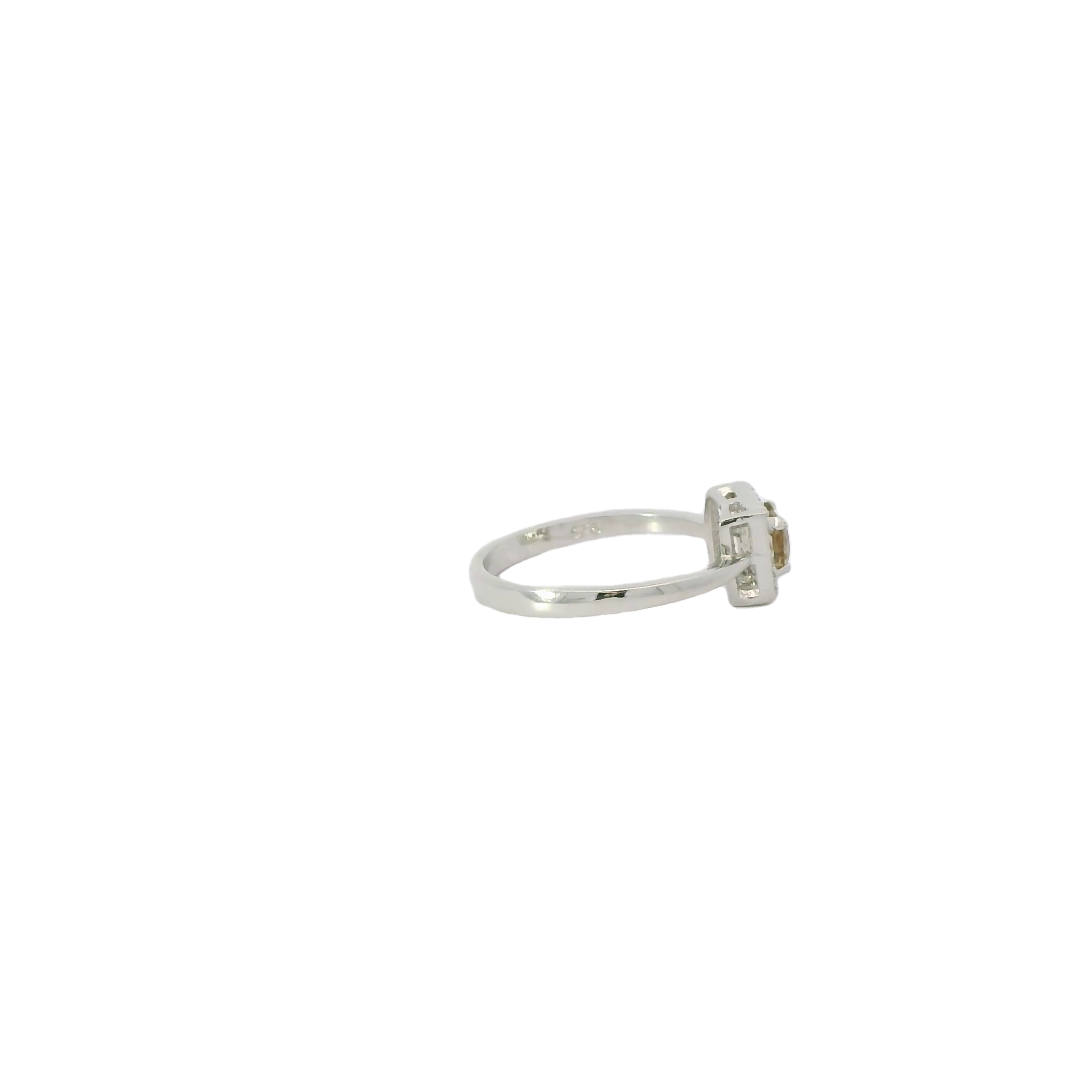Zultanite Cubic Zirconia Sterling Silver Ring (Princess)