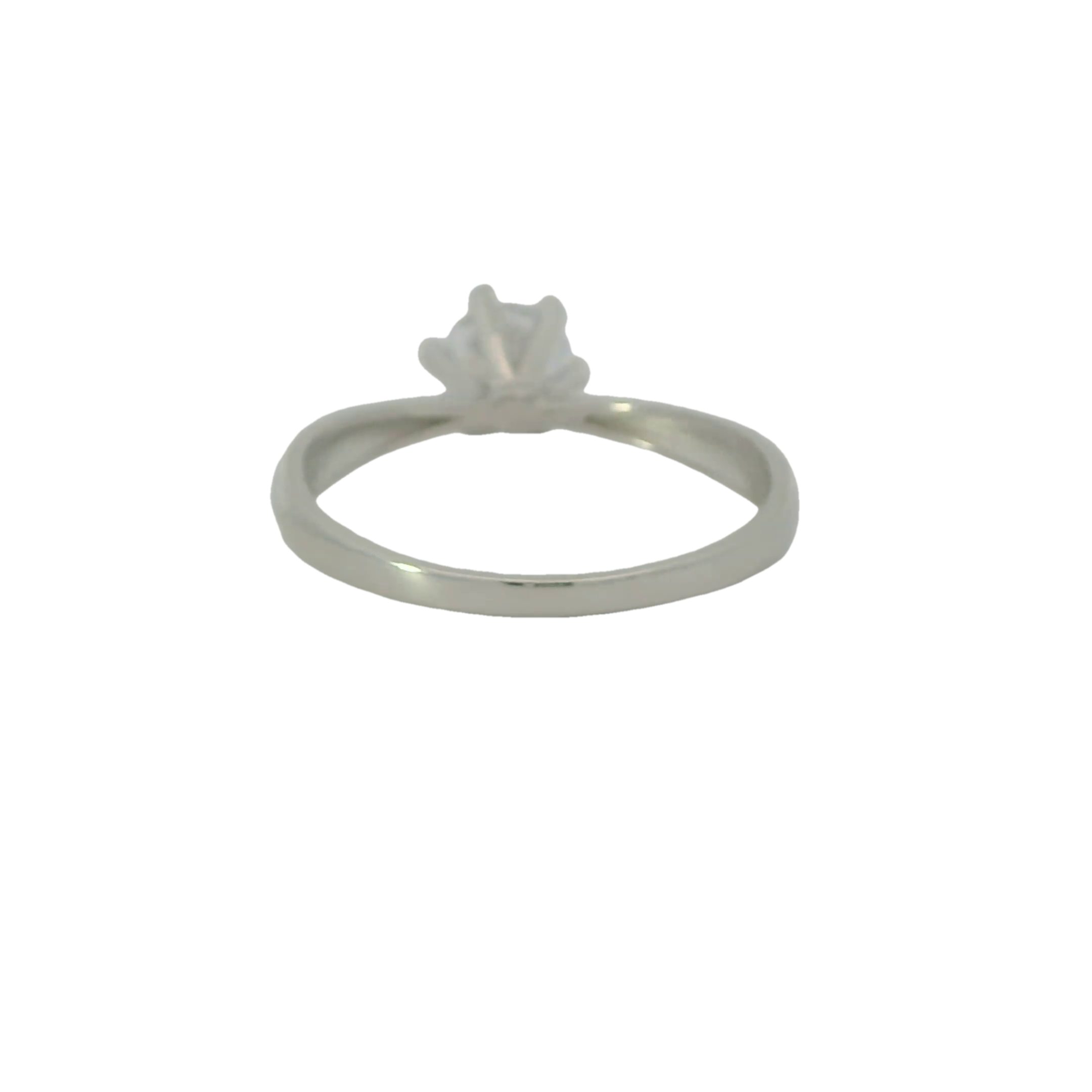 Sterling silver ring with cubic zirconia (Engagement)
