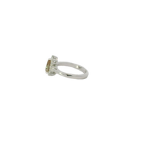 Load image into Gallery viewer, ZULTANITE RING, CUBIC ZIRCONIA STERLING SILVER , THE COLOR OF THE STONE CHANGES WITH DIFFERENT LIGHTING (TEARDROP SHAPE)