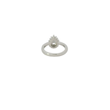 Load image into Gallery viewer, ZULTANITE RING, CUBIC ZIRCONIA STERLING SILVER , THE COLOR OF THE STONE CHANGES WITH DIFFERENT LIGHTING (TEARDROP SHAPE)